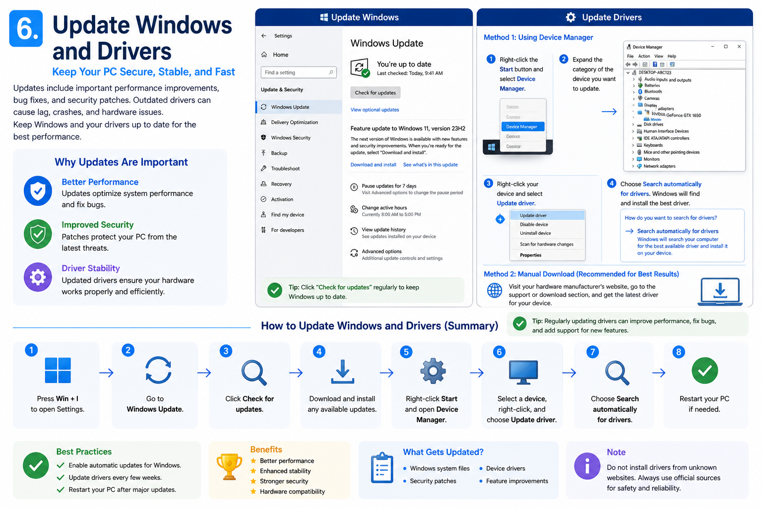 Update Windows and Drivers Windows 11